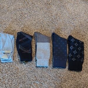 Men's Warehouse Dress Socks Set - Blue, Gray